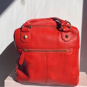 🍂 PERLINA Red Leather Bag 🍂